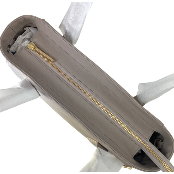 Dagne Dover Signature Classic Coated Canvas Tote New Bleecker Blush $265 Taupe - Picture 6 of 12